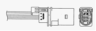 1476 / LZA07-AU4 Лямбда-зонд AUDI: A4 (8EC  B7) 3.2 FSI/3.2 FSI quattro 04-08  A4 Avant (8ED  B7) 3...