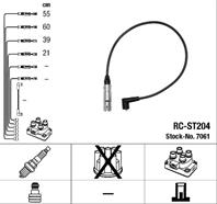 [RC-ST204] Провода высоковольтные  комплект NGK