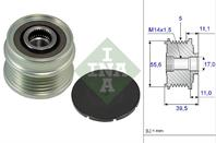 Муфта св.хода генер. Volvo C70 II/S40/V50 01.04-&gt