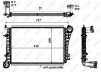 Nrf 30199_интеркулер !vw caddy/golf/jetta/passat
