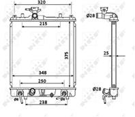 Радиатор SUZ Ignis Wagon Aut. 00-