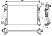 Радиатор FI Ducato  PSA Boxer 06-