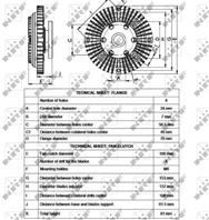Вискомуфта вентилятора радиатора