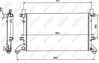 Nrf 58240 радиатор системы охлаждения vw lt28 2.3-2.8tdi 96