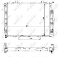 NRF 50575_радиатор системы охлаждения! MB W210 3.