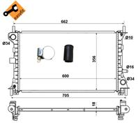 Nrf 509615_радиатор системы охлаждения! с ac ford
