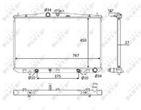 Радиатор двигателя LEXUS RX 3.5 12.08-02.12