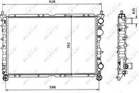NRF 58085_радиатор системы охлаждения! Alfa Romeo