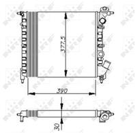 Радиатор охлаждения двс