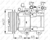 Компрессор кондиционера HYUNDAI H-1 / 97-07,