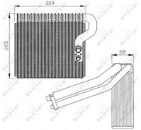 Радиатор кондиционера MB A-CLASS 97-04,