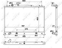 Радиатор MA CX7 2.3i AUT. 06-