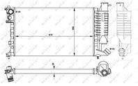 Радиатор охлаждения VW POLO 96-01, PEUGEOT 306 93-02, CITROEN XSARA 97-00, ZX 91-98,