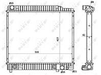 Радиатор охлаждения MB KOMBI 80-85, седан 81-85,