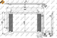 NRF 35240_радиатор кондиционера ! MB W210 2.2TD-3.2CDi 95&gt