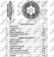 Вискомуфта вентилятора радиатора