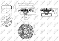 Вискомуфта вентилятора радиатора