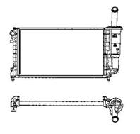 Радиатор охлаждения FIAT PUNTO 03-,