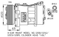 Компрессор кондиционера VW SHARAN 95-00,