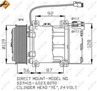 компрессор кондиционера Scania DC9 DC11 DC/DT12