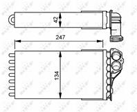 53557 радиатор печки peugeot 307 1.4-2.0 00