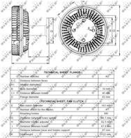 Вискомуфта вентилятора радиатора
