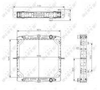 Радиатор daf lf45iv с рамкой