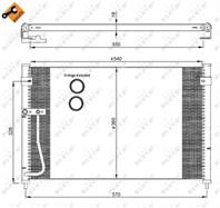 NRF 35306_радиатор кондиционера ! Mazda 626 1.8/2