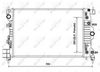 Радиатор CHE Aveo 1.6 06/2011&gt