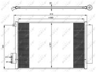 Интеркулер fiat 500l  tipo 1.4 09.12-