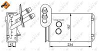 58223 радиатор печки audi a3  vw golf/bora 97