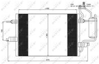 Nrf 35599 радиатор кондиционера opel meriva 1.4-1.8/1.7dti 03