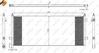 радиатор кондиционера FH/FM new W846мм.