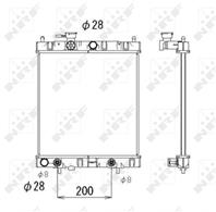 Радиатор NI Micra (K11) АКПП 92-02 Радиатор NI Micra (K11) АКПП 92-02