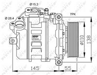 Компрессор кондиционера BMW 1 07-  3 06-  Z4 09- 