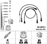 Rc-op411 (0781) opel omega b 2.0i 94- к-т проводов