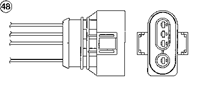 Лямбда-зонд VW Passat  AUDI A4 (B5), A6 (C5)  SKODA Superb