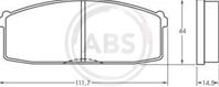 Колодки тормозные дисковые 36158 от фирмы ABS