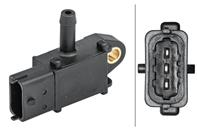 Exhaust fumes pressure sensor