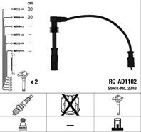 2348 / rc-ad1102 комплект проводов зажигания audi a4 95-00  a4 avant 95-01  a6 94-97. vw passat 1.8...