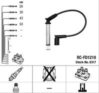 NGK 6317 Провода в/в FORD FIESTA 1.3 01- RC-FD1210