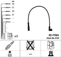[8192] ngk провода высоковольтные ngk fiat 1.2 rc-ft601 [8192]