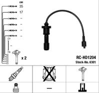 [RC-HD1204] Провода высоковольтные  комплект NGK