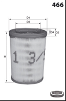 El3416 фильтр воздушный! renault r19/r21 1.7 88-96