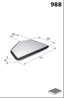 Фильтр салона угольный