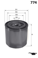 ELH4171_фильтр масляный ! Volvo FL6/FL7/FM7 /740-960/S40/V70/S90/V90 2.0-2.8i 84&gt