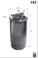 ELG5279_фильтр топливный!\ BMW E39/E46/X5 2.0D-3.0D/TDS 99&gt, Opel Omega B 2.5DTi 24V 01-03