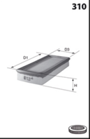 ELP3654_фильтр воздушный! Renault Espace/Laguna 3.0 93&gt