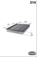 ELP9180_фильтр воздушный! MB W211/W220/W463 4.0CD