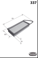 Elp3734 фильтр воздушный! citroen c3 1.4hdi 02&gt  peugeot 206 1.4hdi 01&gt